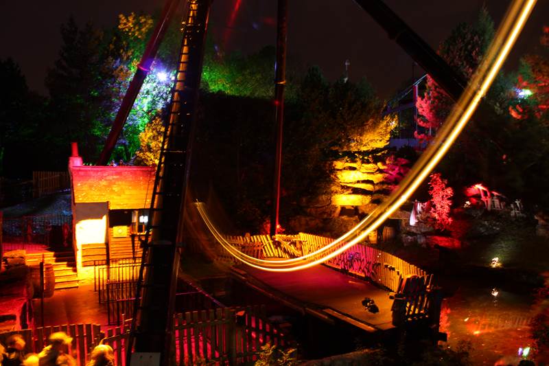 Black Buccaneer Nighttime 04 - Past Rides & Attractions