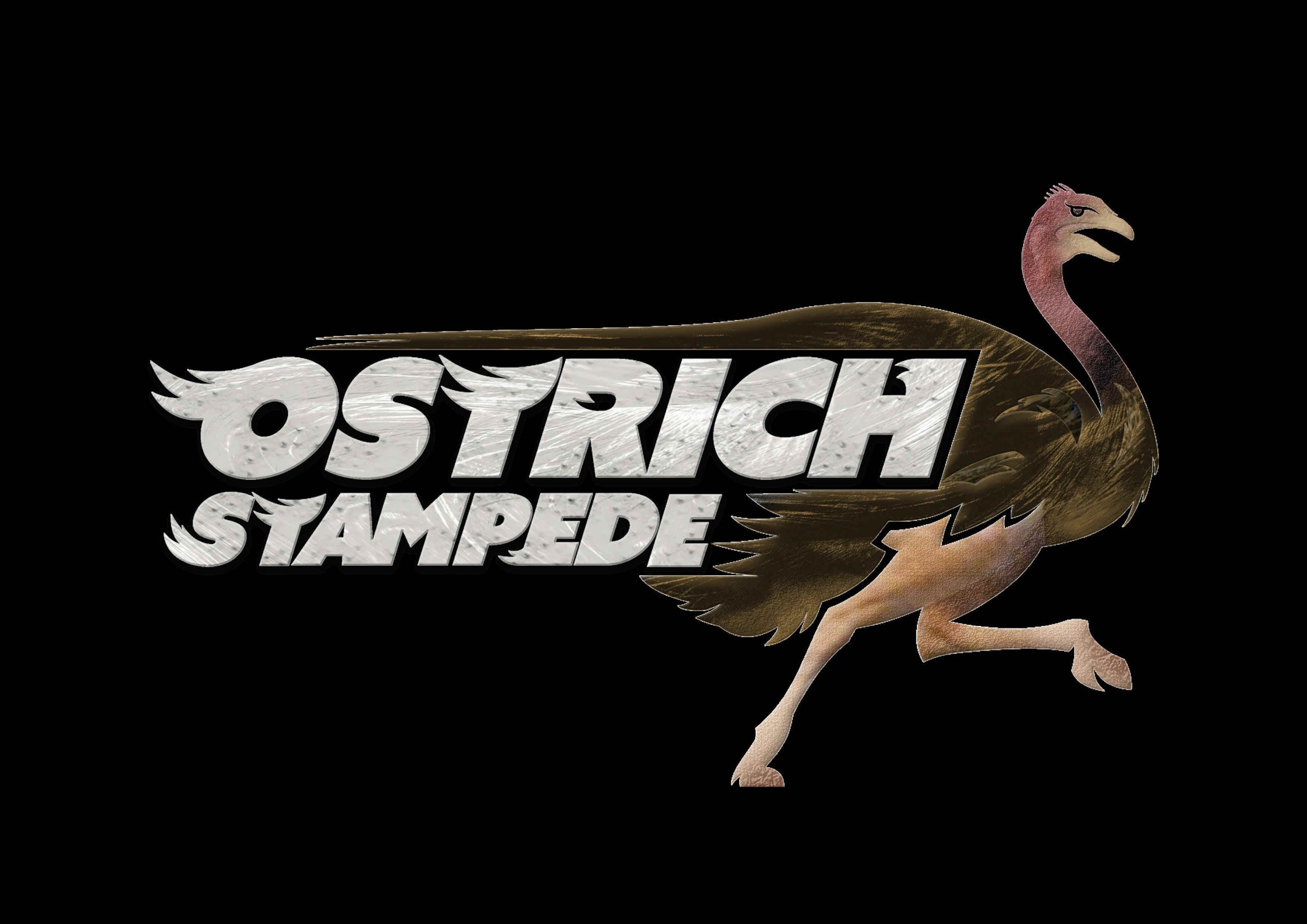 Ostrich Stampede Logo